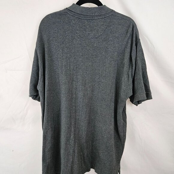 Chaps Ralph Lauren Men's Size M Gray Polo Shirt 100% Cotton Embroidered Crest - Picture 7 of 12